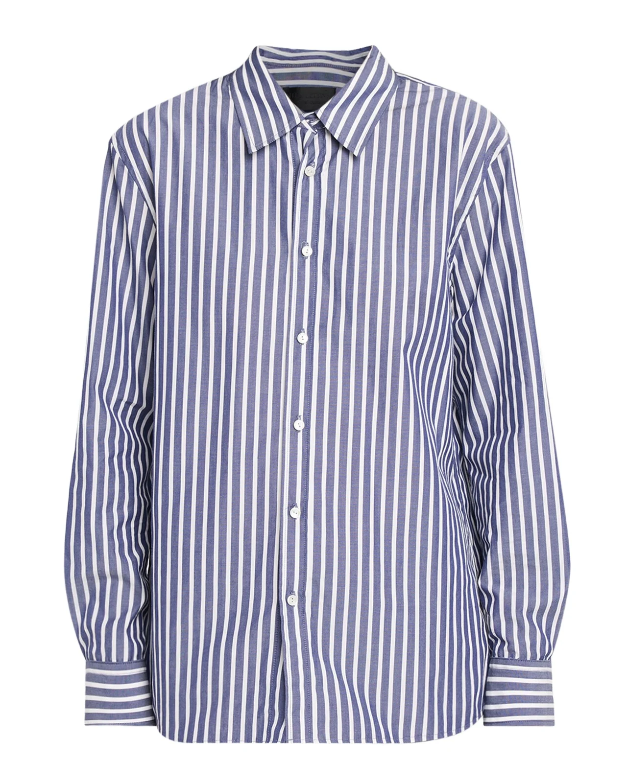 Nili Lotan Raphael Striped Cotton Poplin Classic Shirt