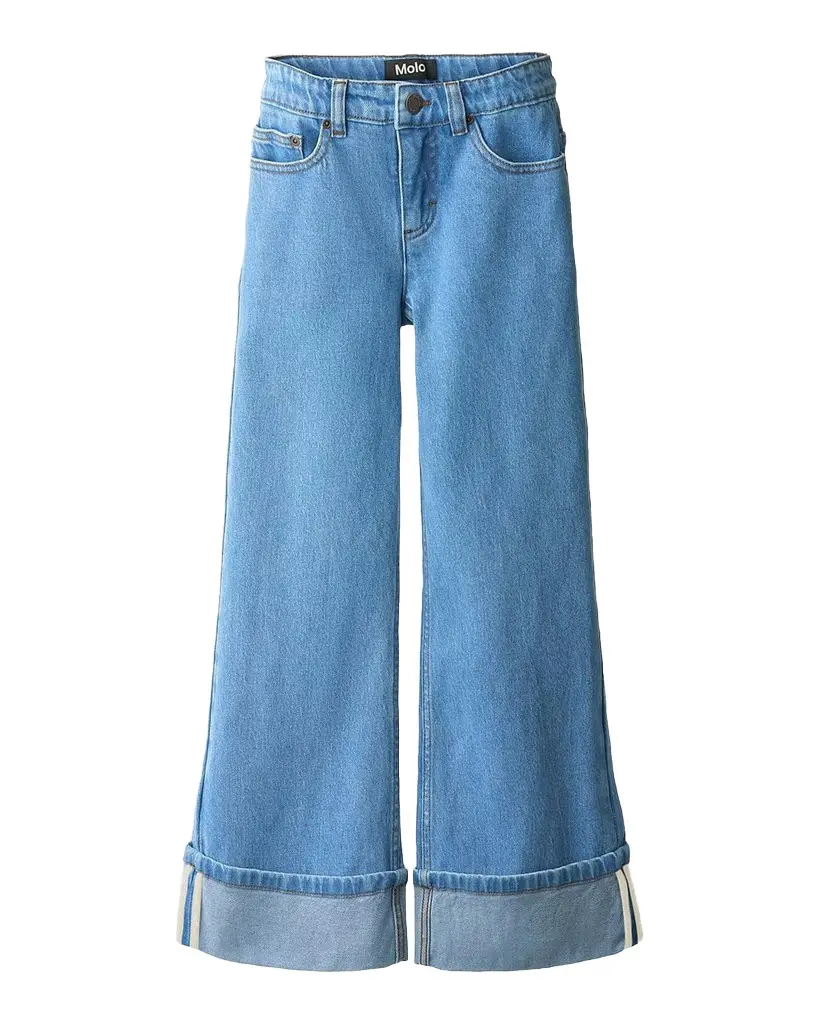 Molo Girl's Aleen Wide-Leg Jeans, Size 4-7 | Image 1 Molo Girl's Aleen Wide-Leg Jeans, Size 4-7 | Image 1