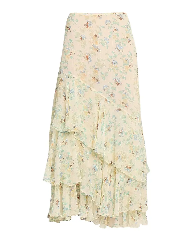 Ulla Johnson Meadow Silk Midi Skirt | Image 1 Ulla Johnson Meadow Silk Midi Skirt | Image 1