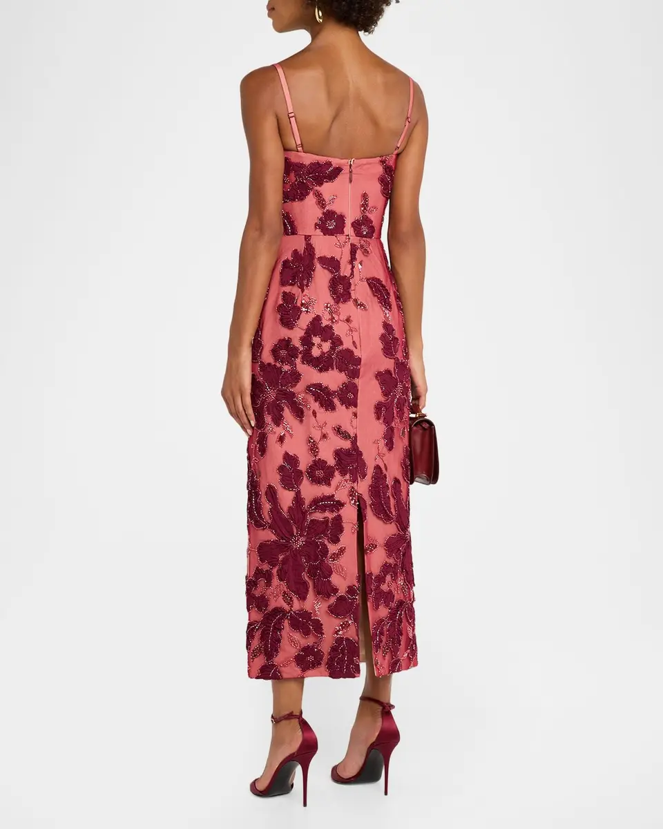 HELSI Gemma Floral Embroidered Midi Dress | Thumbnail 3 HELSI Gemma Floral Embroidered Midi Dress | Thumbnail 3
