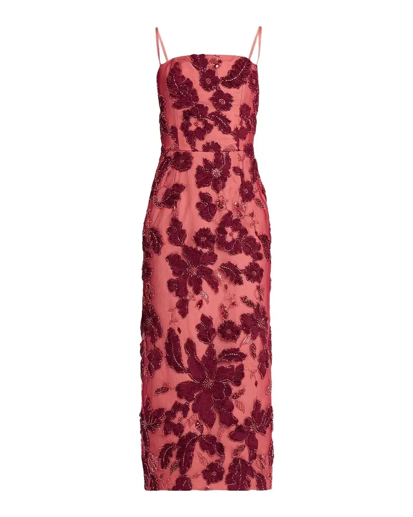 HELSI Gemma Floral Embroidered Midi Dress | Image 1 HELSI Gemma Floral Embroidered Midi Dress | Image 1