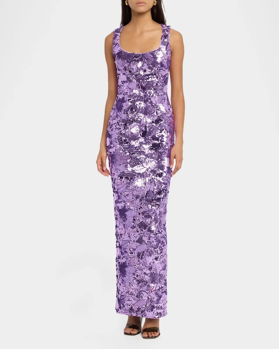 HELSI Iris Sequin Sleeveless Gown | Thumbnail 2 HELSI Iris Sequin Sleeveless Gown | Thumbnail 2
