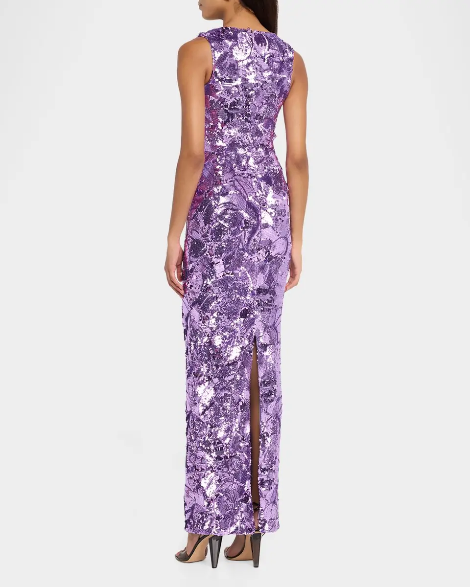 HELSI Iris Sequin Sleeveless Gown | Thumbnail 3 HELSI Iris Sequin Sleeveless Gown | Thumbnail 3