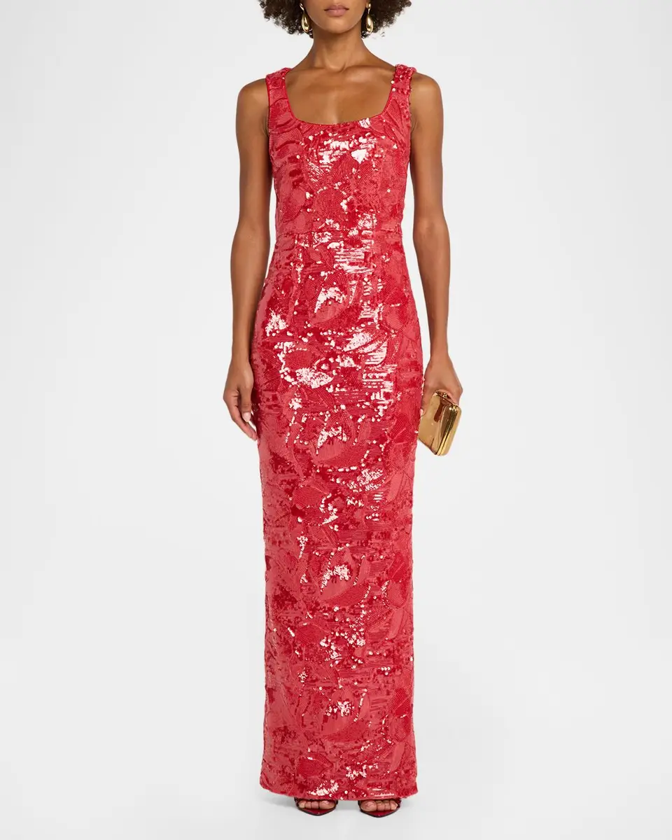 HELSI Iris Sequin Sleeveless Gown | Thumbnail 2