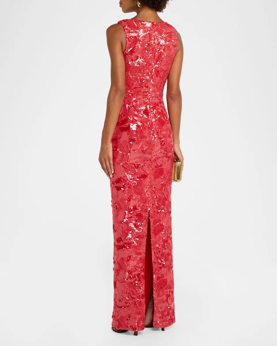 HELSI Iris Sequin Sleeveless Gown | Thumbnail 3