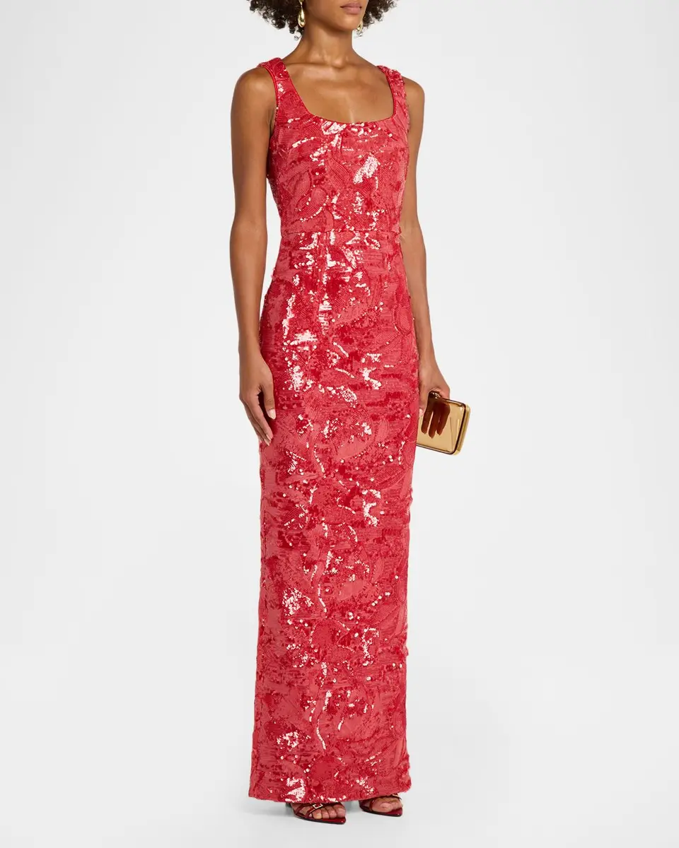 HELSI Iris Sequin Sleeveless Gown | Thumbnail 4