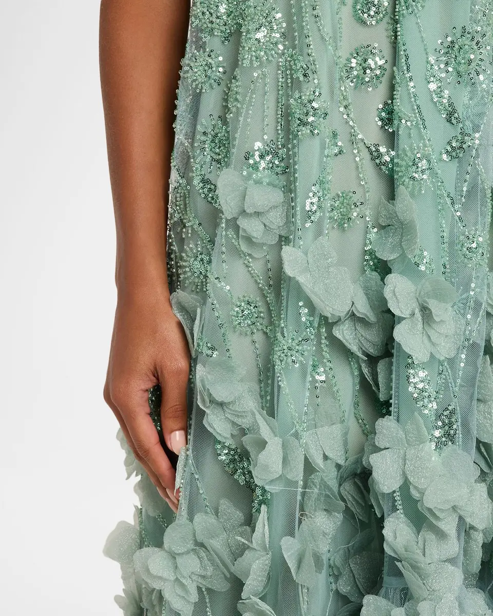 HELSI Alice Beaded Floral Strapless Dress | Thumbnail 5 HELSI Alice Beaded Floral Strapless Dress | Thumbnail 5