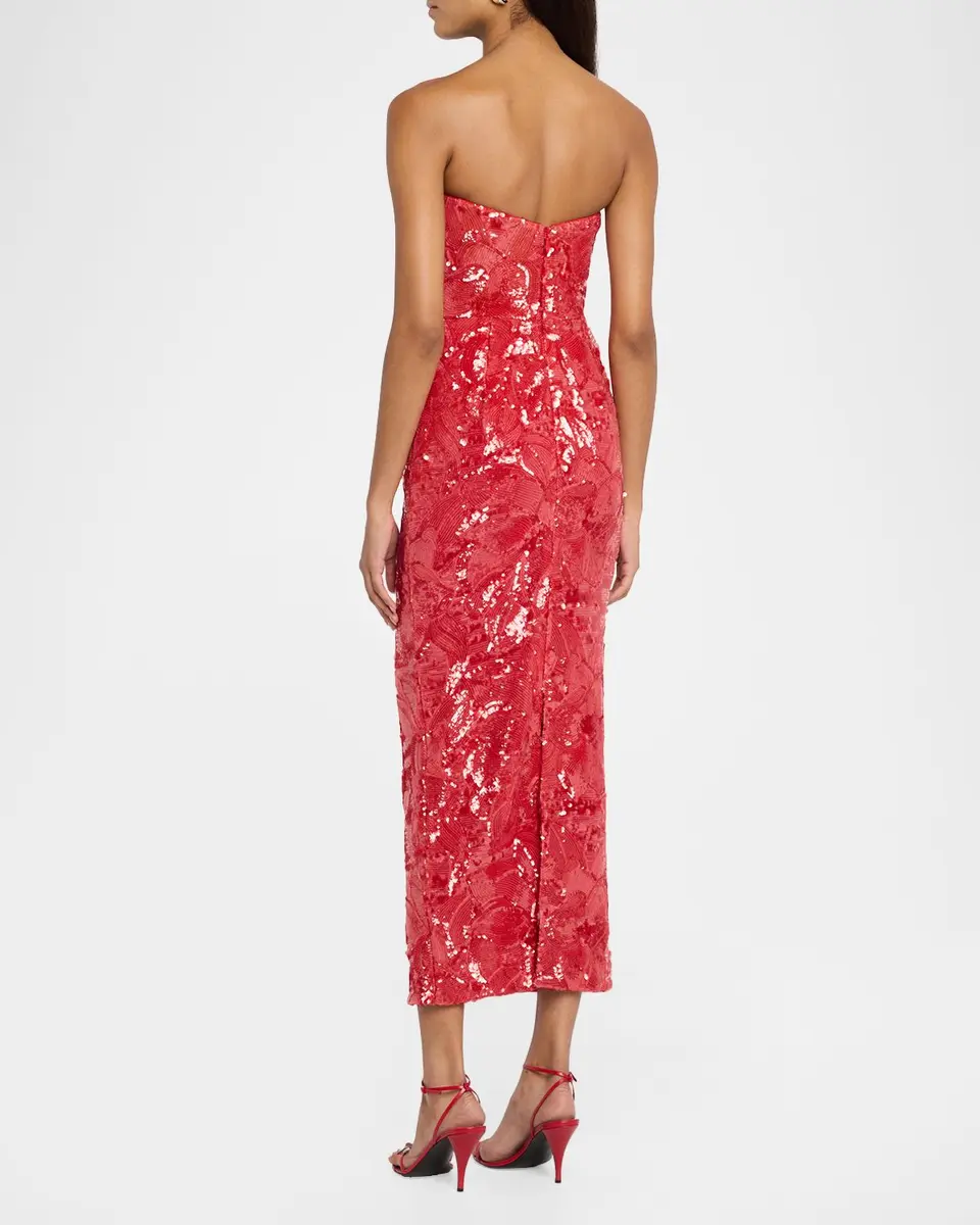 HELSI Leslie Strapless Sequin Column Gown | Thumbnail 3