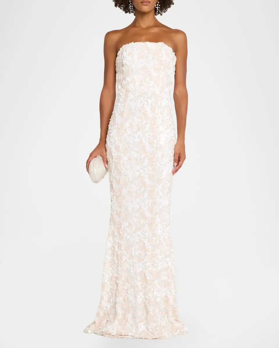 HELSI Helen Strapless Sequin Mermaid Gown | Thumbnail 2