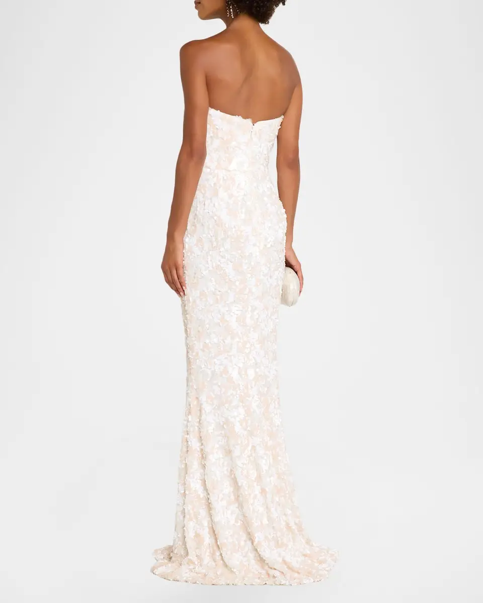 HELSI Helen Strapless Sequin Mermaid Gown | Thumbnail 3