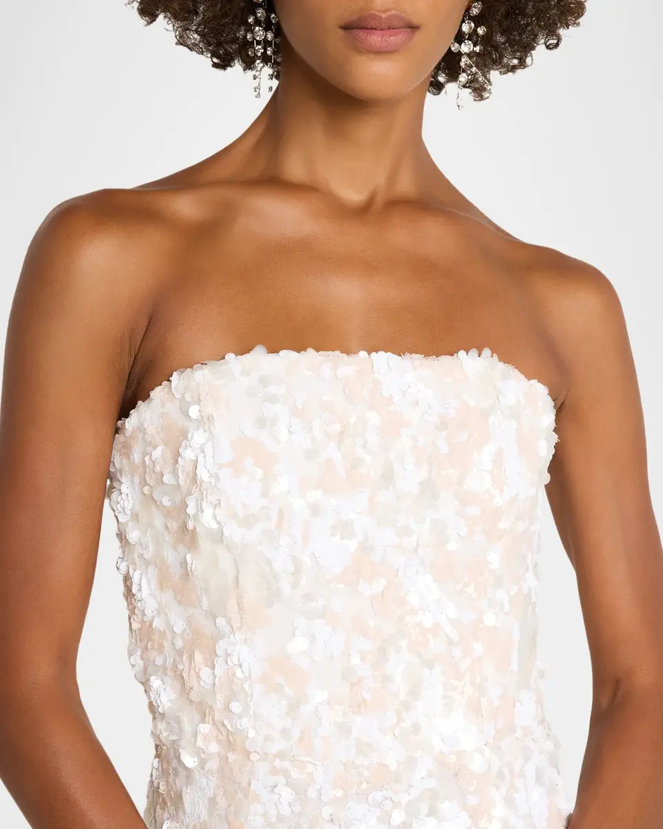 HELSI Helen Strapless Sequin Mermaid Gown | Thumbnail 5