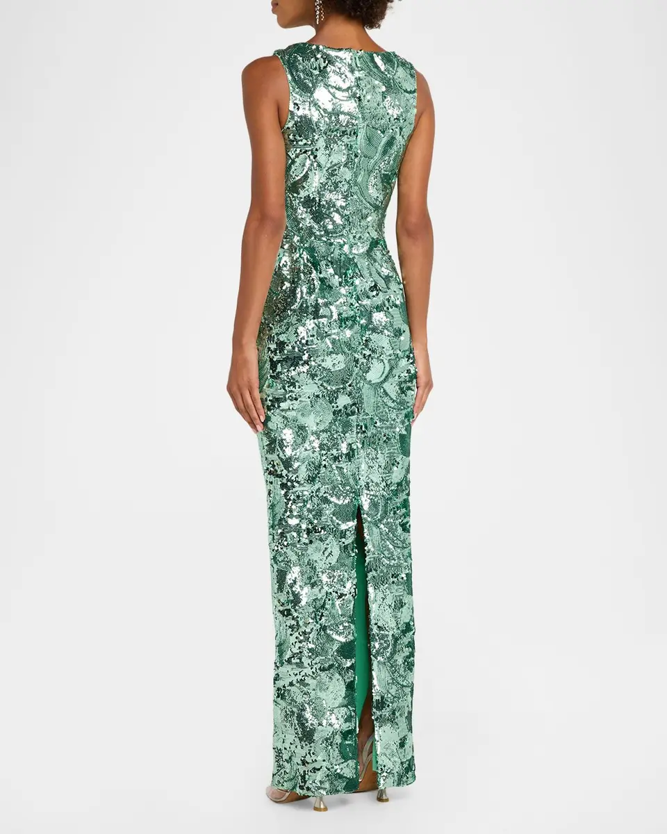 HELSI Iris Sequin Sleeveless Gown | Thumbnail 3 HELSI Iris Sequin Sleeveless Gown | Thumbnail 3