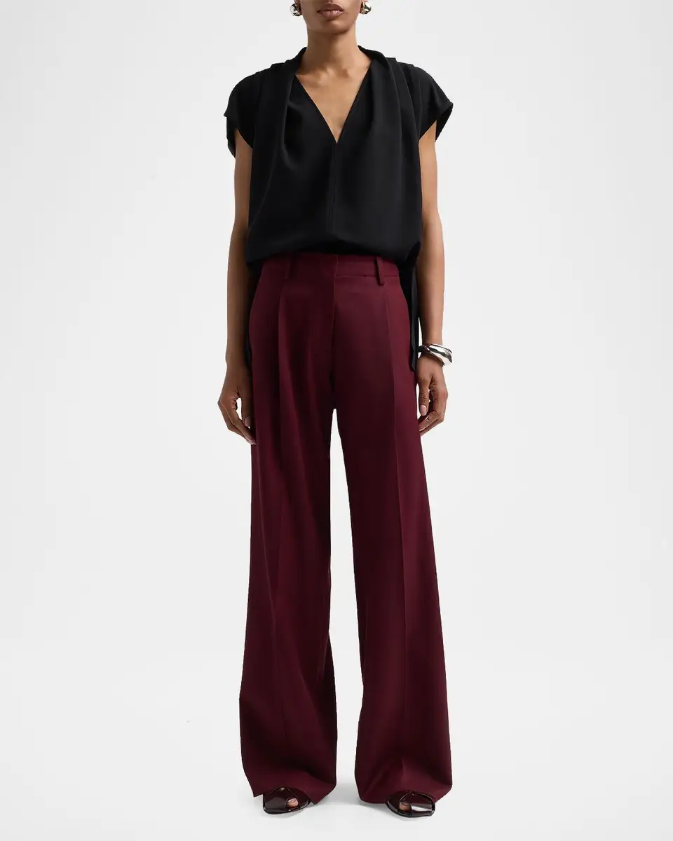 Proenza Schouler White Label Halima Wool Gabardine Pants | Thumbnail 2