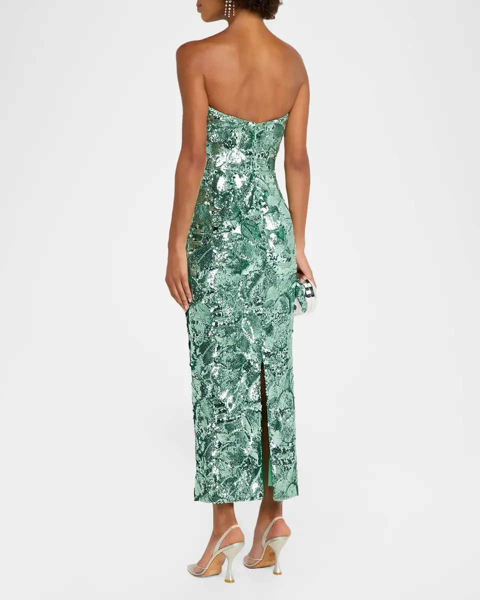 HELSI Leslie Strapless Sequin Column Gown | Thumbnail 3 HELSI Leslie Strapless Sequin Column Gown | Thumbnail 3