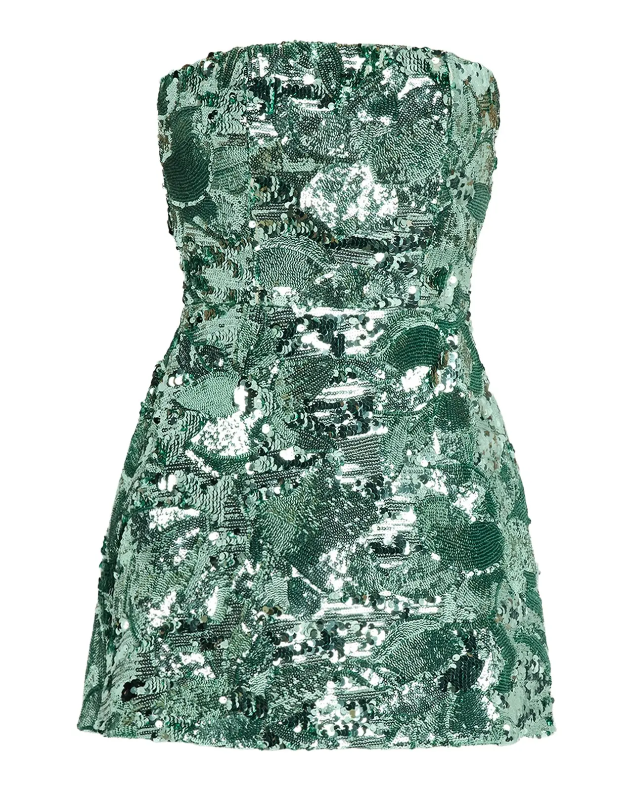 HELSI Linda Strapless Floral Sequin A-Line Mini Dress