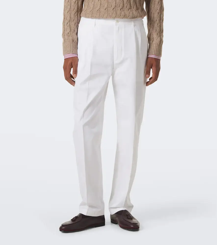 dunhill Cotton and cashmere straight pants | Thumbnail 2 dunhill Cotton and cashmere straight pants | Thumbnail 2
