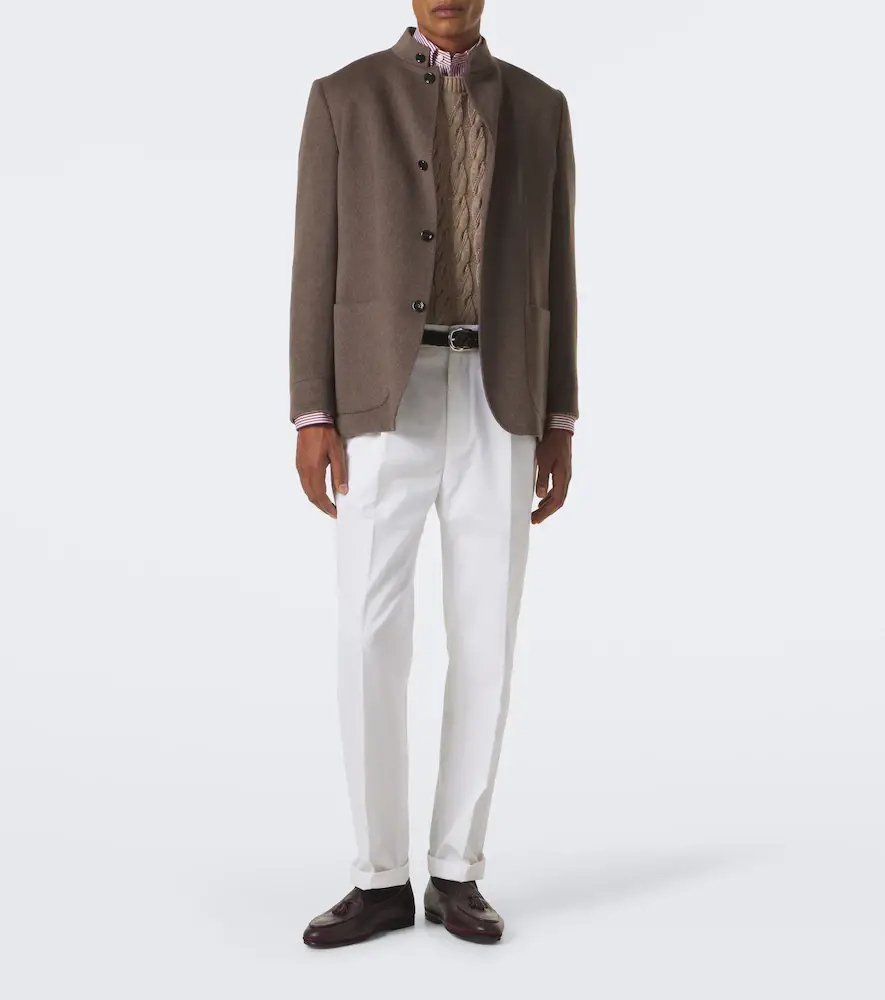 dunhill Cotton and cashmere straight pants | Thumbnail 3 dunhill Cotton and cashmere straight pants | Thumbnail 3