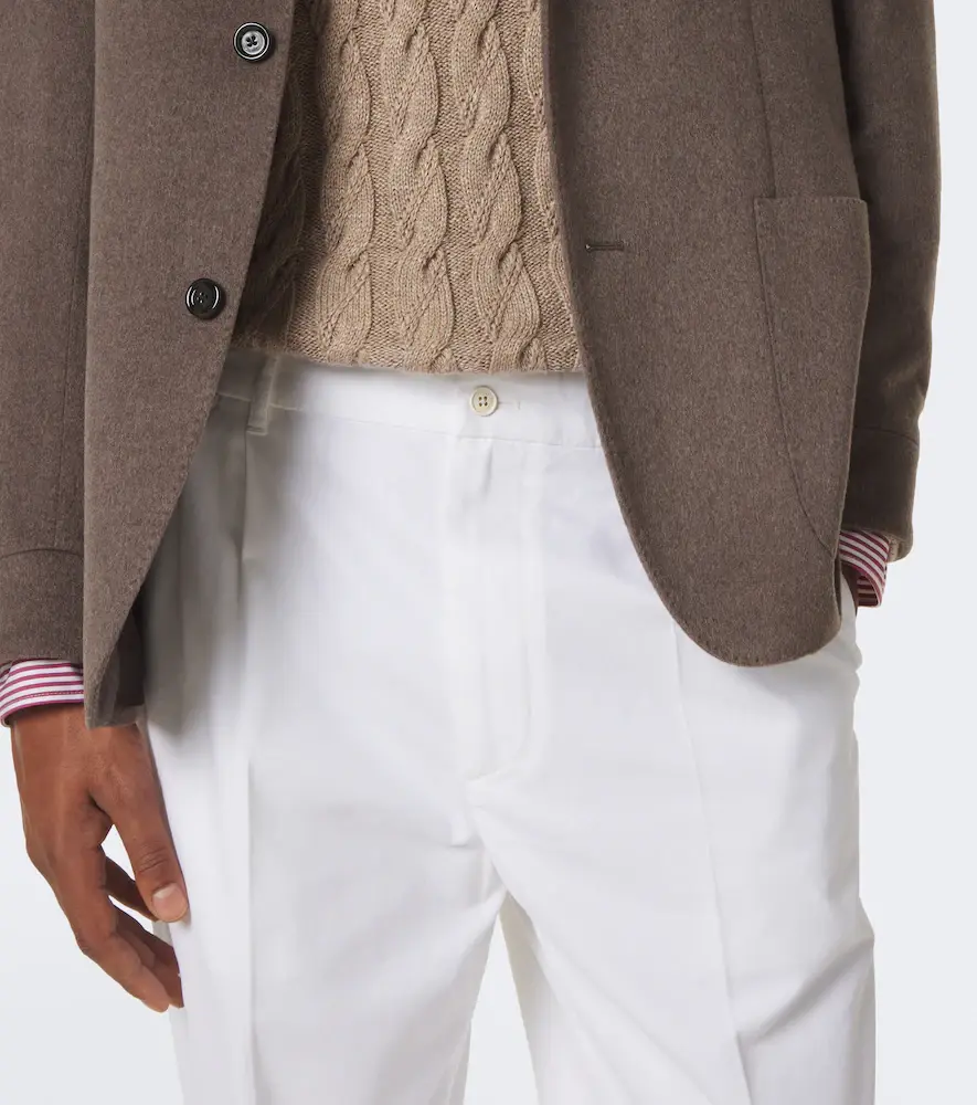 dunhill Cotton and cashmere straight pants | Thumbnail 4 dunhill Cotton and cashmere straight pants | Thumbnail 4