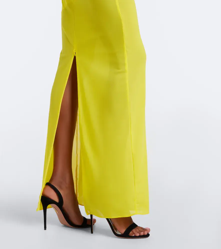 Alex Perry Ruched mesh bustier gown | Thumbnail 5