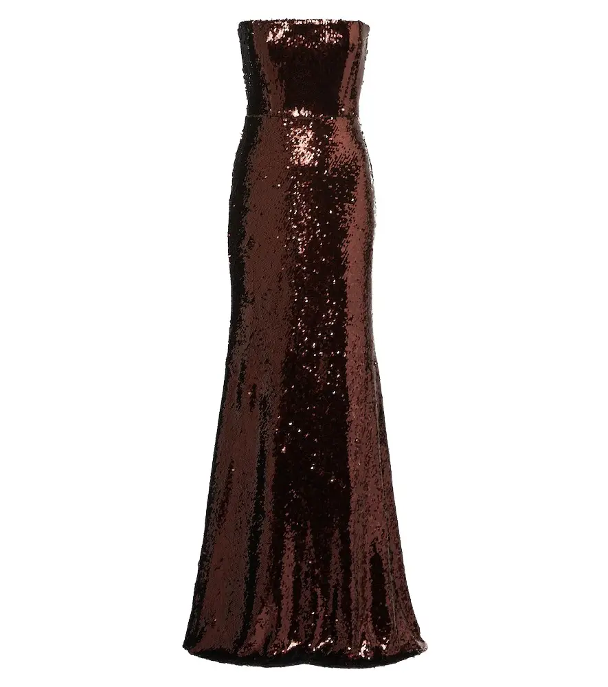 Alex Perry Sequined bustier gown | Image 1 Alex Perry Sequined bustier gown | Image 1
