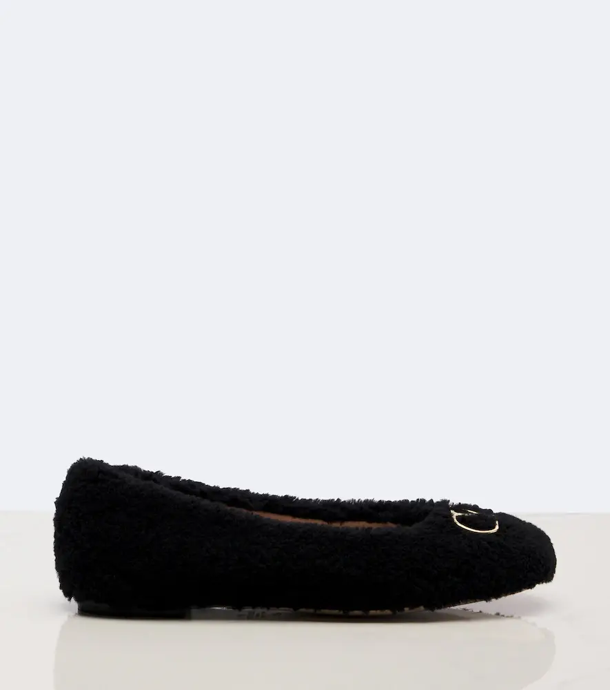 Valentino Garavani VLogo teddy ballet flats | Thumbnail 4 Valentino Garavani VLogo teddy ballet flats | Thumbnail 4