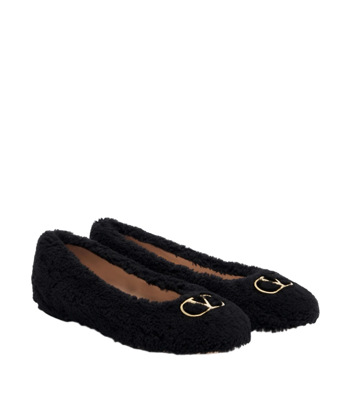 Valentino Garavani VLogo teddy ballet flats