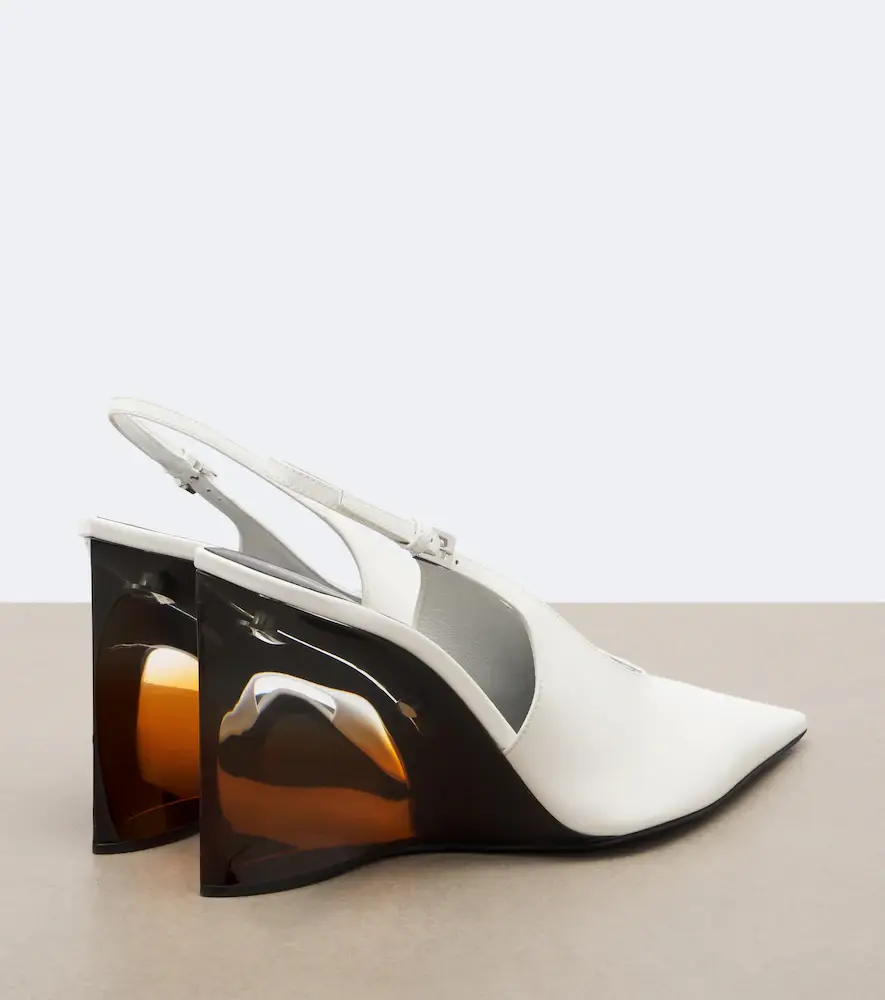 Alaïa Alaïa Invisible leather wedge pumps | Thumbnail 2 Alaïa Alaïa Invisible leather wedge pumps | Thumbnail 2