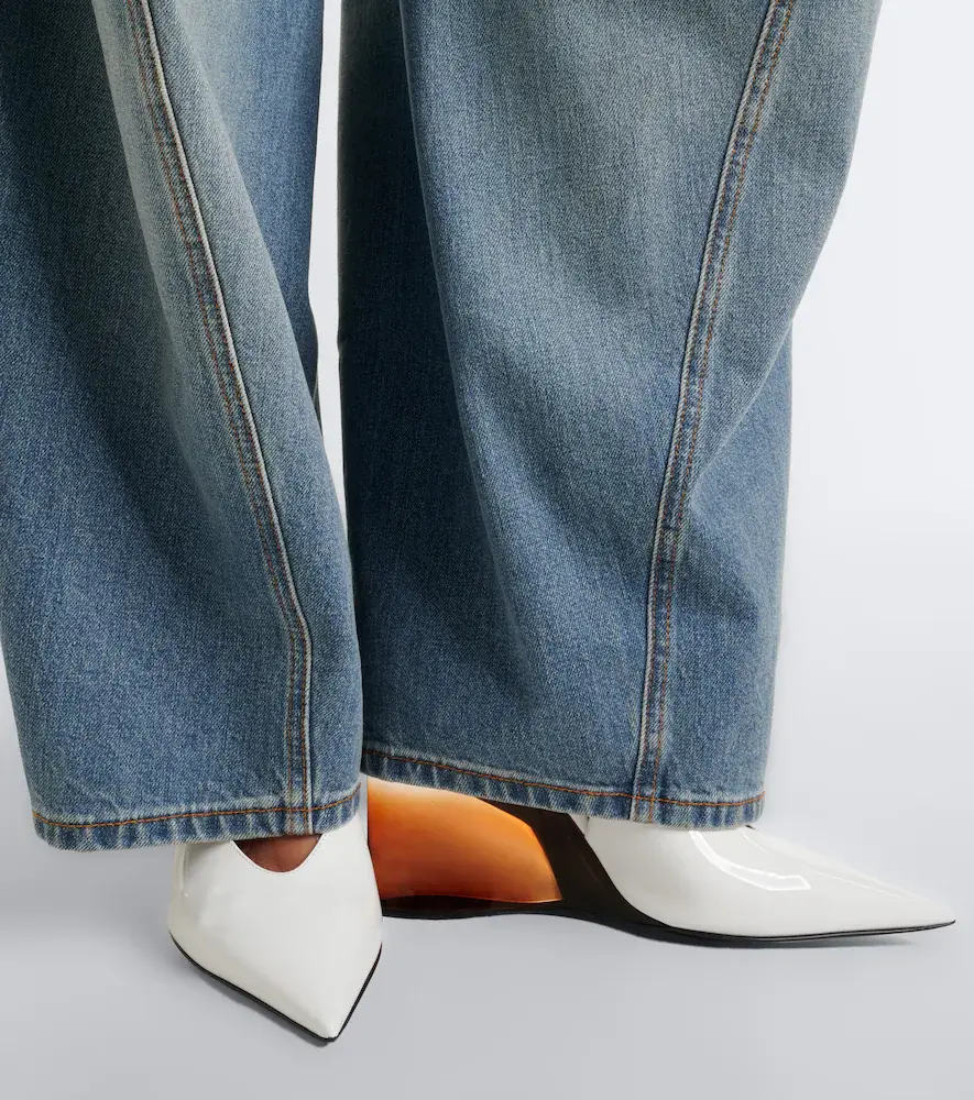 Alaïa Alaïa Invisible leather wedge pumps | Thumbnail 5 Alaïa Alaïa Invisible leather wedge pumps | Thumbnail 5