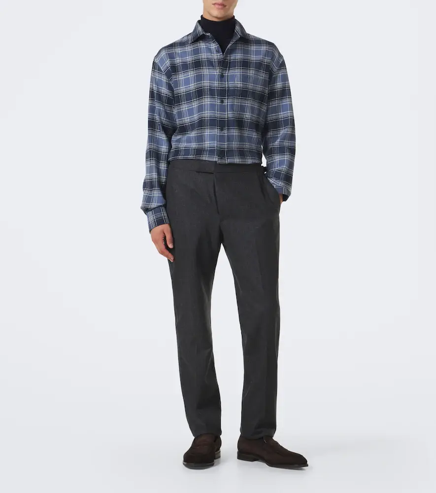 Ralph Lauren Purple Label Checked cotton shirt | Thumbnail 2 Ralph Lauren Purple Label Checked cotton shirt | Thumbnail 2