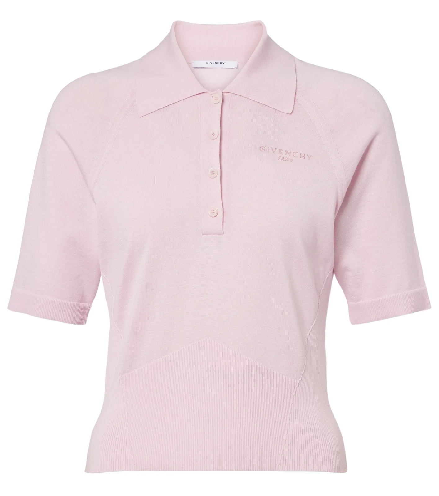 Cotton and silk polo shirt