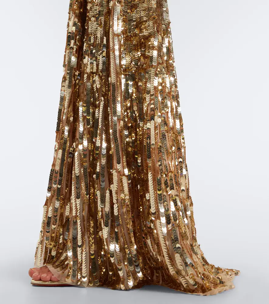 Jenny Packham Lisette embellished gathered gown | Thumbnail 4