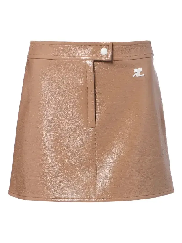 Courrèges Courrèges Reedition vinyl miniskirt
