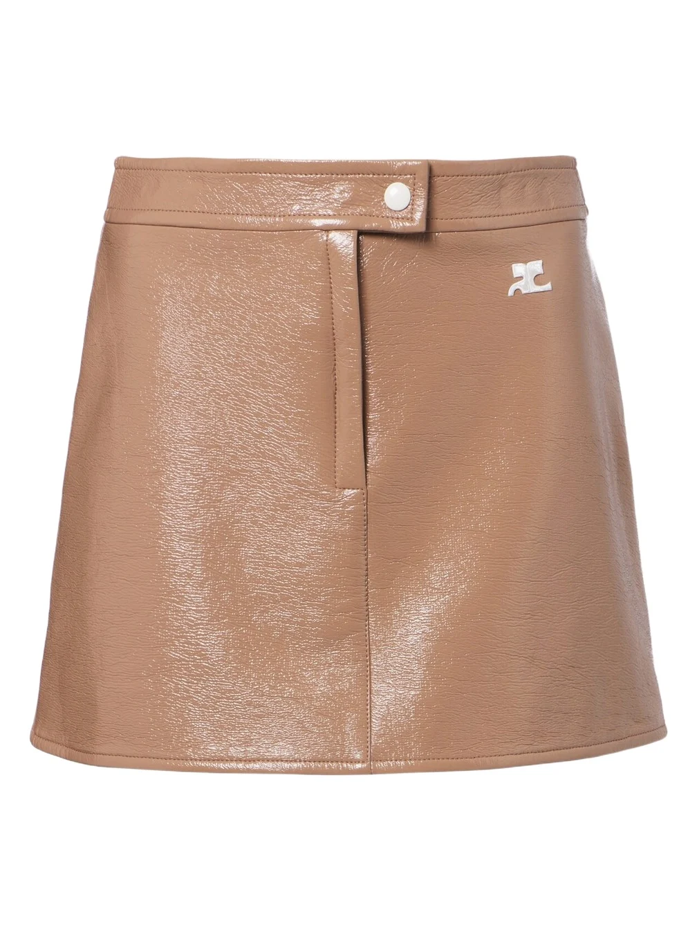 Courrèges Reedition vinyl miniskirt
