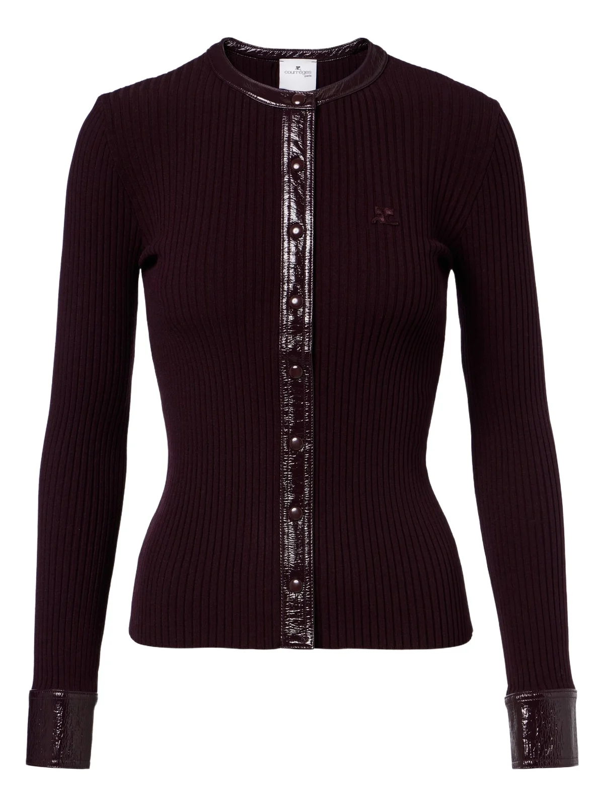 Courrèges Ribbed-knit cardigan