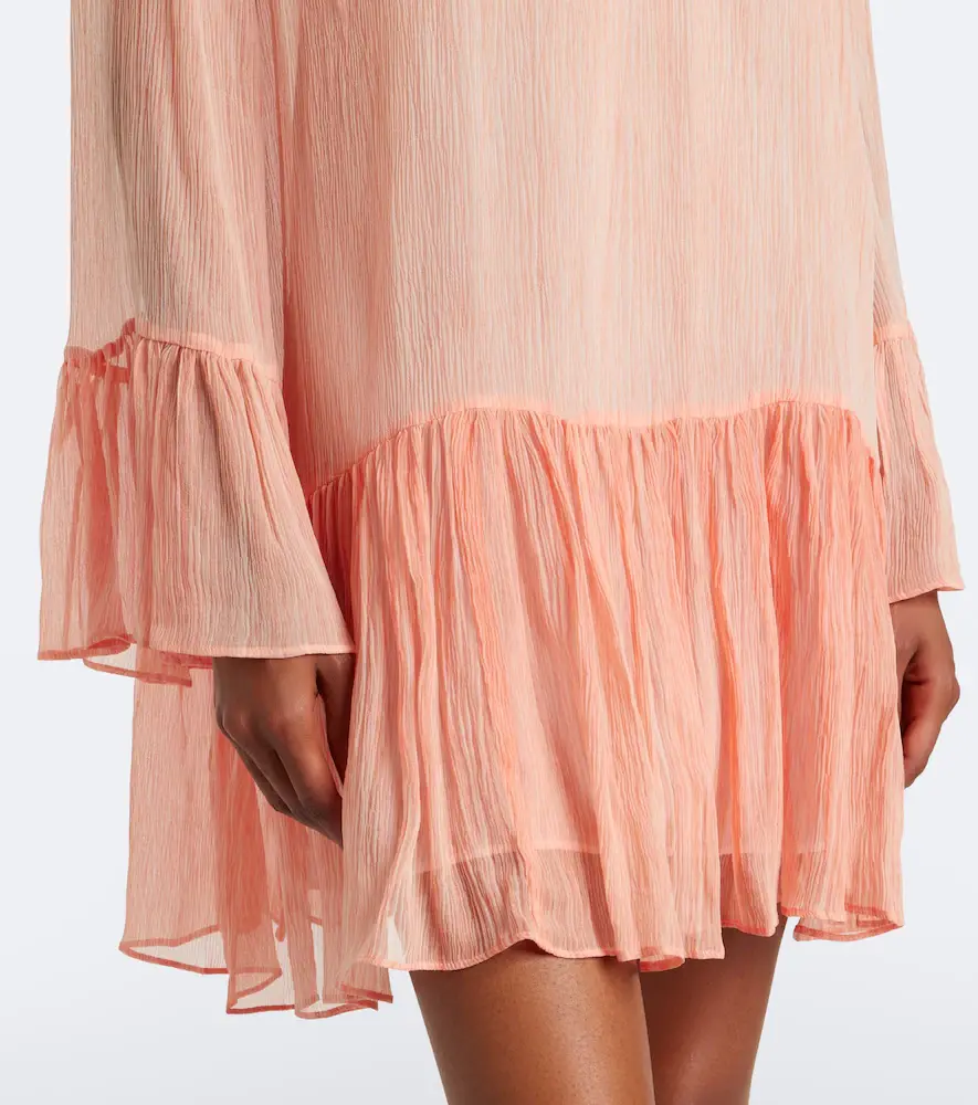 Ulla Johnson Emmeline ruffled silk chiffon minidress | Thumbnail 4