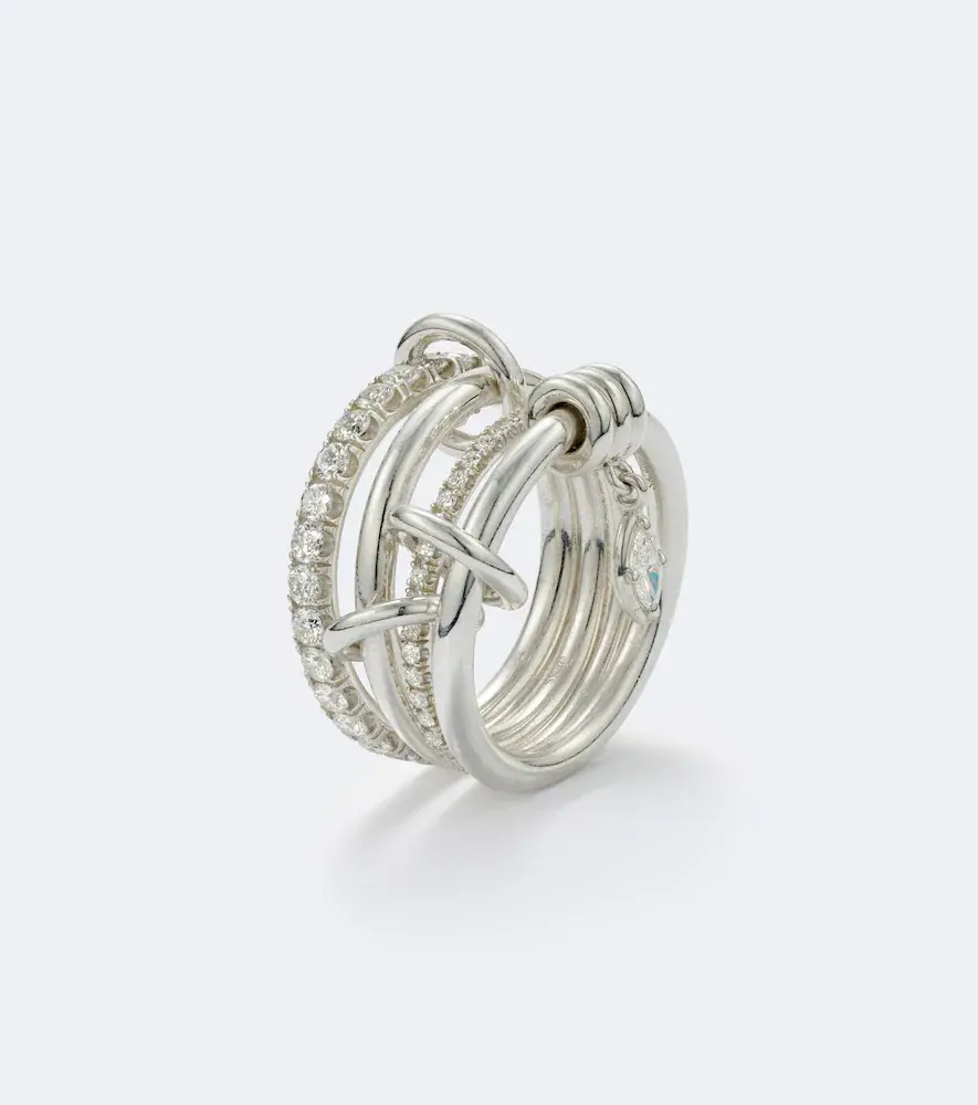 Spinelli Kilcollin Inara Heart sterling silver ring with diamonds | Thumbnail 2 Spinelli Kilcollin Inara Heart sterling silver ring with diamonds | Thumbnail 2