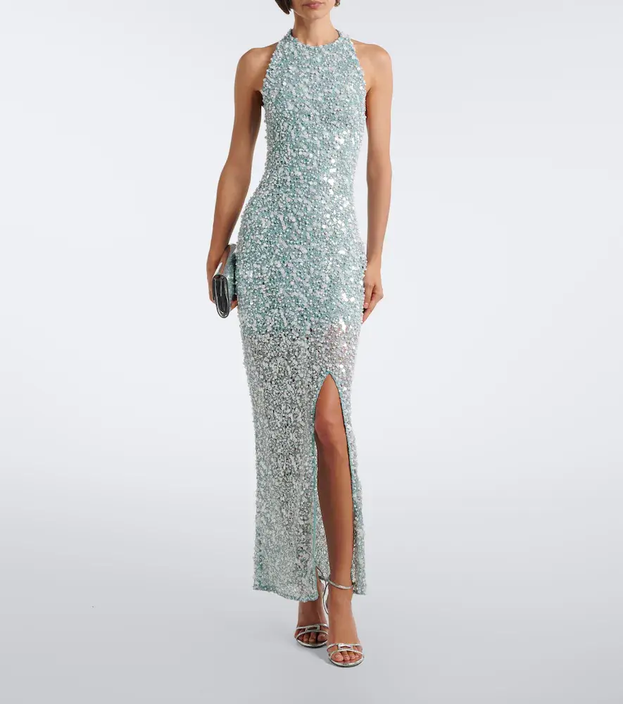 LA FUORI Là Fuori Halterneck sequined gown | Thumbnail 2 LA FUORI Là Fuori Halterneck sequined gown | Thumbnail 2