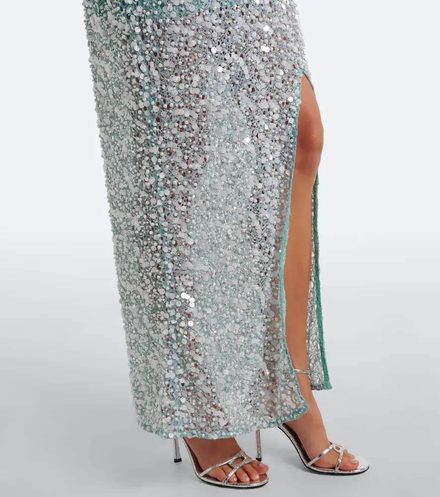 LA FUORI Là Fuori Halterneck sequined gown | Thumbnail 3 LA FUORI Là Fuori Halterneck sequined gown | Thumbnail 3