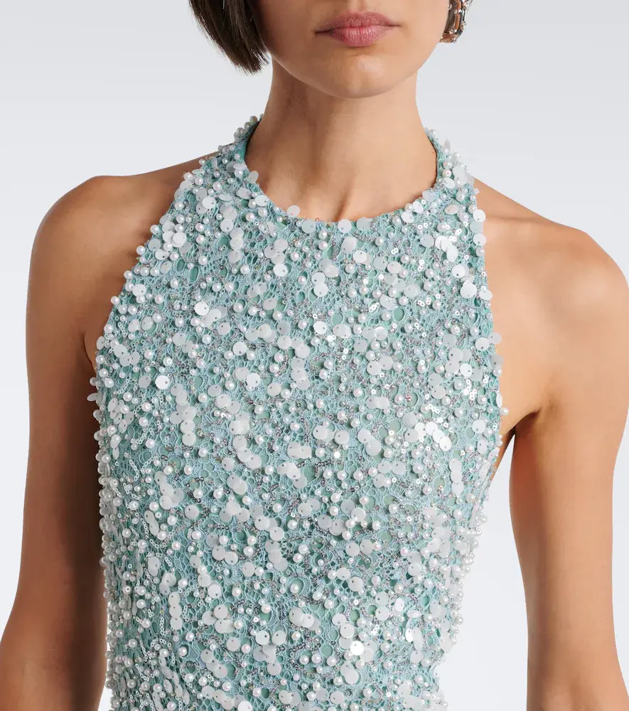LA FUORI Là Fuori Halterneck sequined gown | Thumbnail 5 LA FUORI Là Fuori Halterneck sequined gown | Thumbnail 5