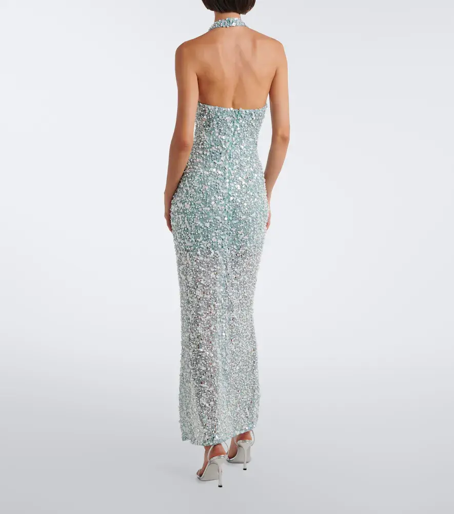 LA FUORI Là Fuori Halterneck sequined gown | Thumbnail 6 LA FUORI Là Fuori Halterneck sequined gown | Thumbnail 6