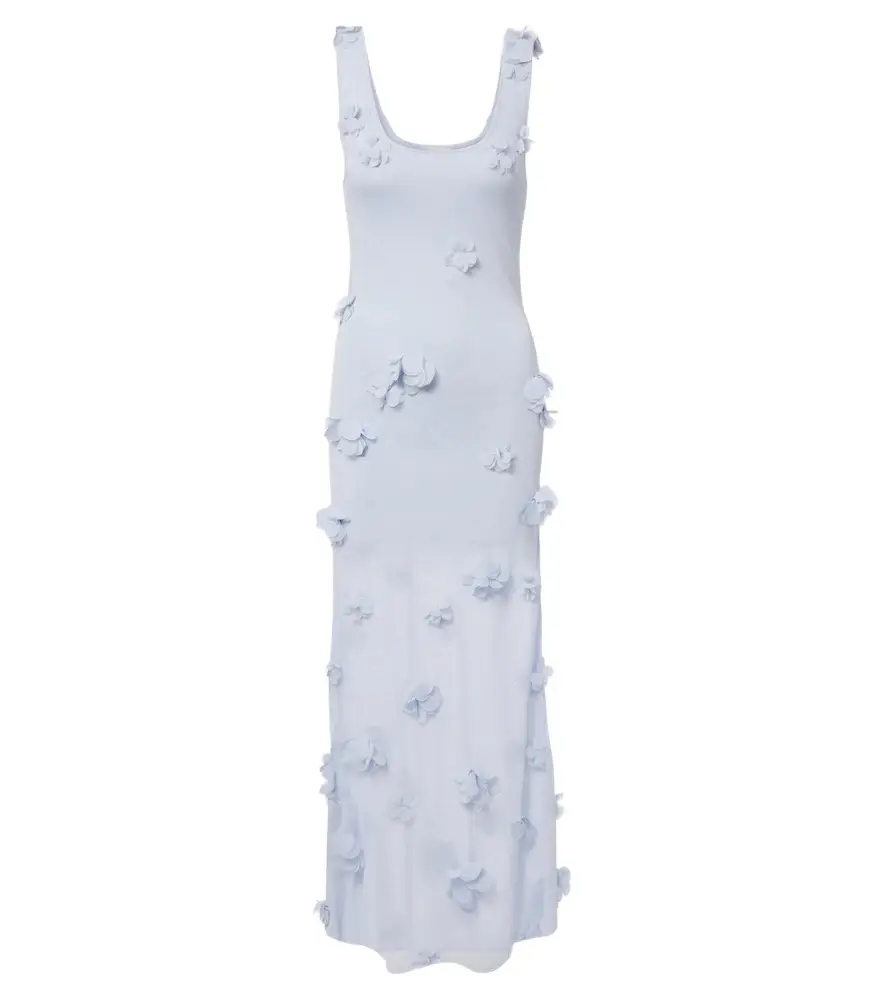 Simkhai Ivi floral-appliqué midi dress | Image 1 Simkhai Ivi floral-appliqué midi dress | Image 1