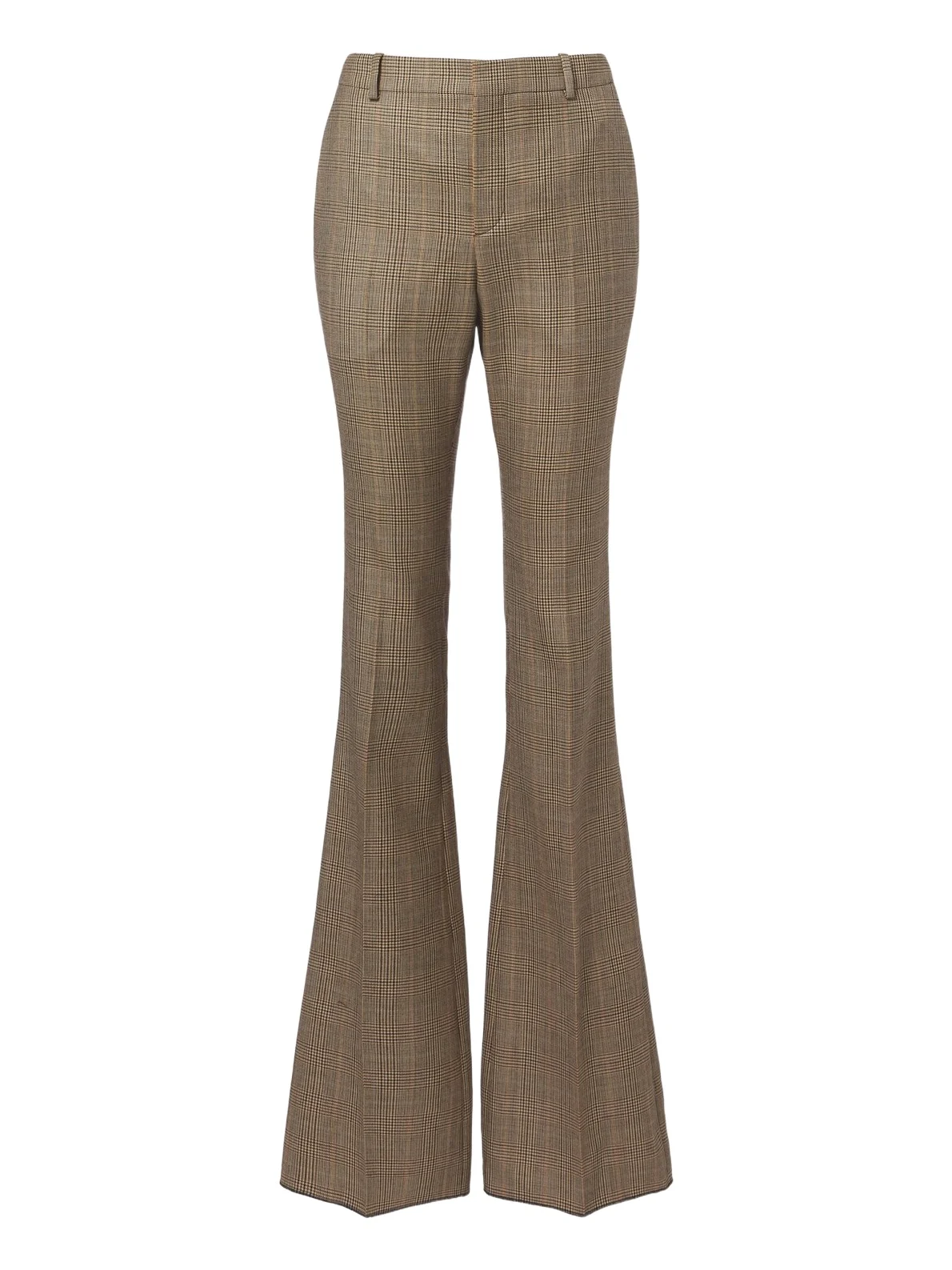 Saint Laurent Prince of Wales check wool flared pants
