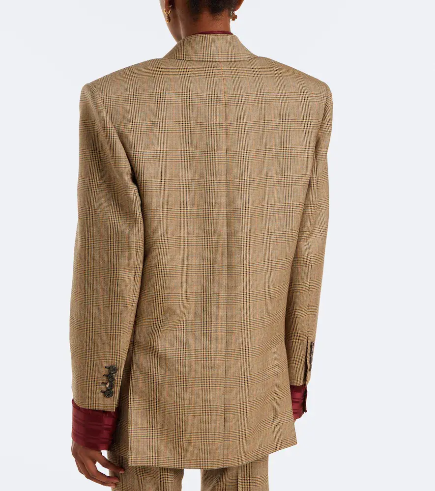 Saint Laurent Prince of Wales check wool blazer | Thumbnail 3 Saint Laurent Prince of Wales check wool blazer | Thumbnail 3