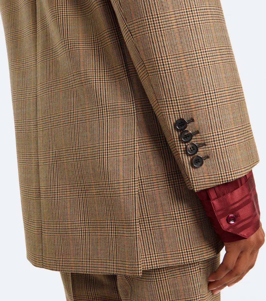 Saint Laurent Prince of Wales check wool blazer | Thumbnail 4 Saint Laurent Prince of Wales check wool blazer | Thumbnail 4