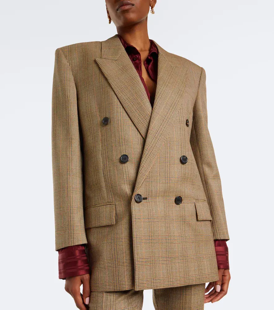Saint Laurent Prince of Wales check wool blazer | Thumbnail 7 Saint Laurent Prince of Wales check wool blazer | Thumbnail 7