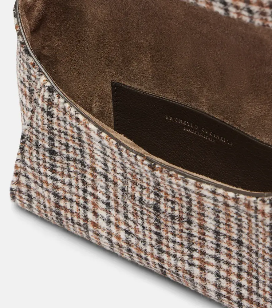 Brunello Cucinelli Monili Mini plaid clutch | Thumbnail 2
