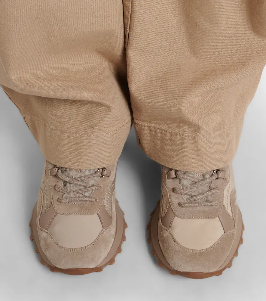 Brunello Cucinelli Shearling-trimmed sneakers | Thumbnail 3 Brunello Cucinelli Shearling-trimmed sneakers | Thumbnail 3