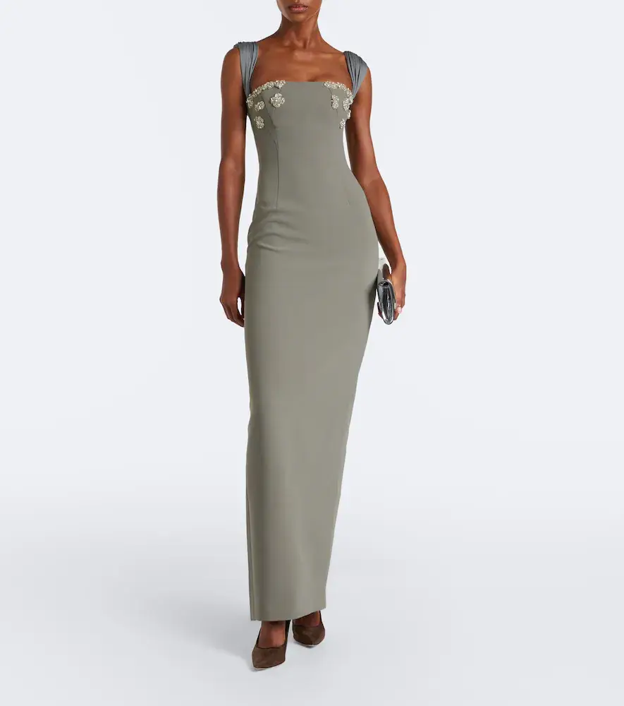 RACHEL GILBERT Malia embellished crêpe corset gown | Thumbnail 3 RACHEL GILBERT Malia embellished crêpe corset gown | Thumbnail 3