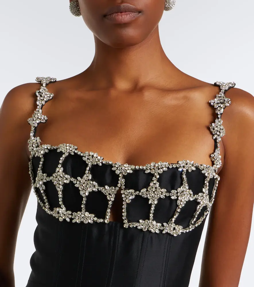 RACHEL GILBERT Acacia wool and silk bustier dress | Thumbnail 2 RACHEL GILBERT Acacia wool and silk bustier dress | Thumbnail 2