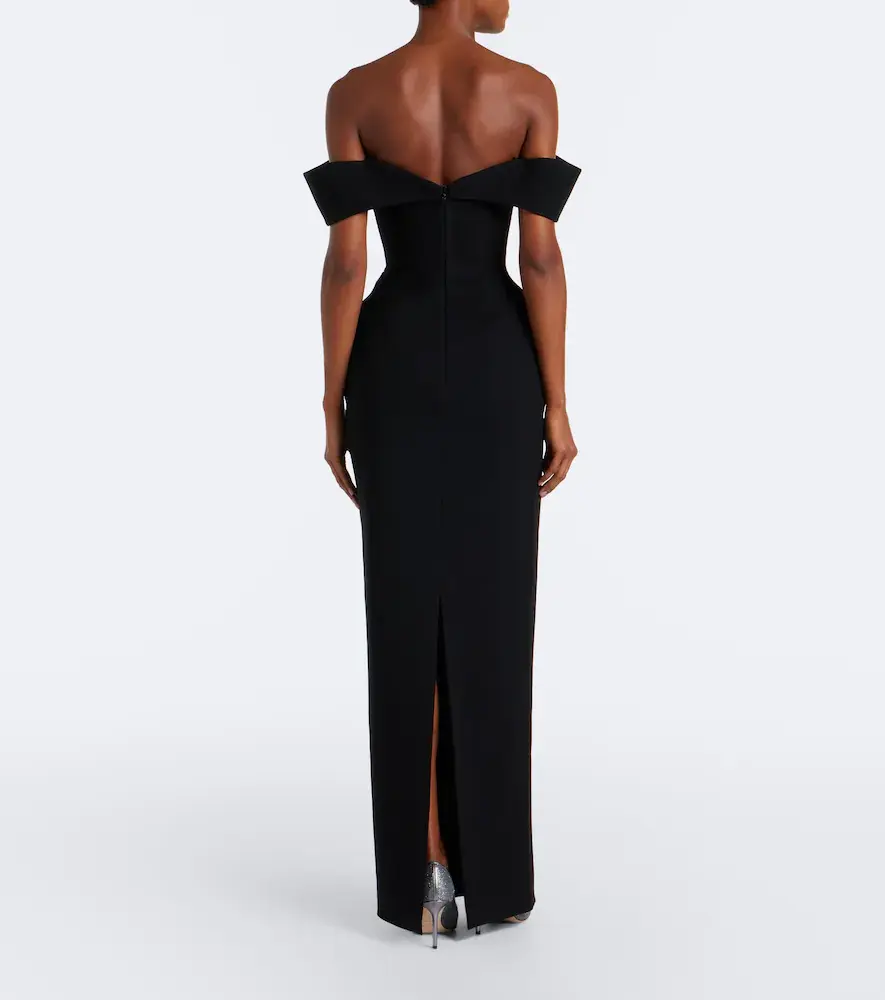 RACHEL GILBERT Oscar off-shoulder crêpe corset gown | Thumbnail 2 RACHEL GILBERT Oscar off-shoulder crêpe corset gown | Thumbnail 2